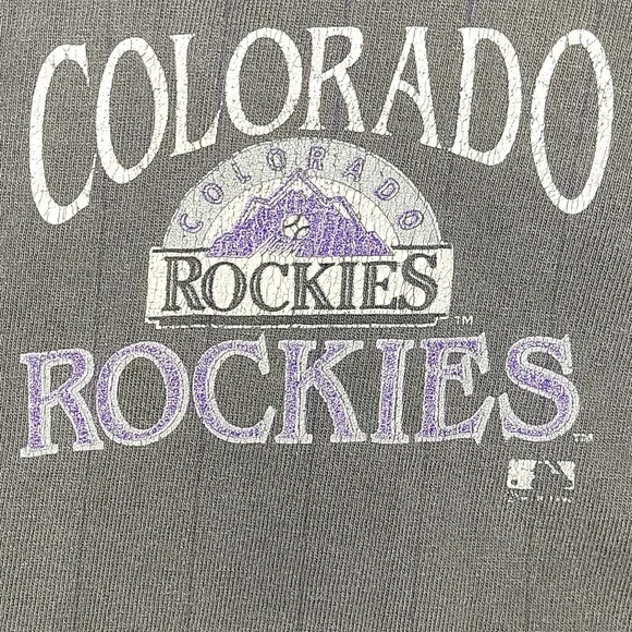 VTG COLORADO ROCKIES FRONT ROW BY SALEM SPORTSWEAR BASEBALL JERSEY SHIRT XL - Picture 2 of 13